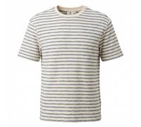 Garcia Men's Knit T-Shirt Regular Fit Beige Blue Striped O261003 2768 Kit