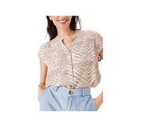 Garcia Women's Short-Sleeved Shirt Blouse, Sesame, XXL