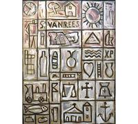 Garcia Work Constructivist Symbol Shapes Abstract Painting Large Wall Art Print Canvas Premium Mural