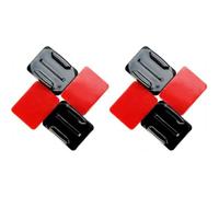 Gard Helmet Accessories Kit with 4 Curved Mounts plus Strong Surface Adhesive Pads for GoPro and Go Pro Hero 14, 13, 12, 11, 10, 9, 8, 7, 6, 5, 4, 3+, 3, 2, 1, Max 2, Lit Hero