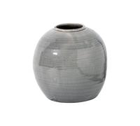 Garda Grey Glazed Tiber Vase, Elegant Distressed Ceramic Decor