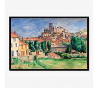 "Gardanne" by Paul Cezanne on Canvas, Framed Canvas, Acrylic, Framed Prints or Print-only
