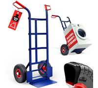 Gardebruk 200Kg Heavy Duty Foldable Sack Truck With Pneumatic Tyres Blue