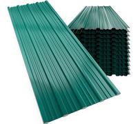 GARDEBRUK® 28x Corrugated Metal Roofing Sheets, Anthracite Grey, 110x46cm