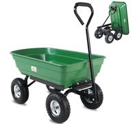 Garden Tipping Cart Green 300kg 75L