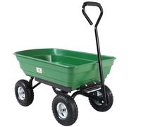 Garden Tipping Cart Green 300kg 75L