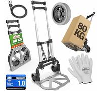 GARDEBRUK® Heavy Duty Foldable Trolley, Aluminium Frame, Load up to 80 kg