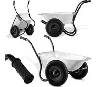 2 Wheel Wheelbarrow Galvanised Steel 100L 150kg Pneumatic Tyres