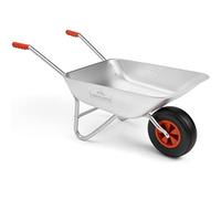Wheelbarrow Galvanised Steel 80L 100kg with Pneumatic Tyre