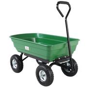Garden Tipping Cart Green 300kg 75L