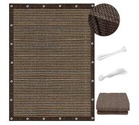 Garden 1.2 x 8.5m Breathable Waterproof Canopy Includes 1 x 5m Ropes for Balcony Garden Patio Brown A - Outdoor Shade Solution
