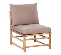 Garden 1-Seat Section CERRETO Bamboo Taupe