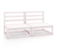 Garden 2-Seater Sofa Loveseat Outdoor Sofa Wooden Sofa Solid Pinewood vidaXL