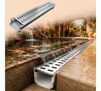 Garden 24 in Long Trench Drainage System Garage Floor Drain Heavy Duty