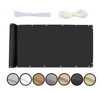 Garden 90x1150cm Dark Grey Balcony Privacy Shield Outdoor Sichtschutz for Balcony Weather Resistant Garden Shield Ele Privacy Solut for Outdoor Spaces