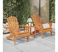 Garden Adirondack Chairs 2 Pcs Solid Wood Acacia