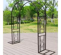 Garden Adjustable 140cm to 340cm Metal Frame Sturdy WeatherResistant Support for Climbing Plants Perfect for Indoor/Outdoor Decor & Wedding Events