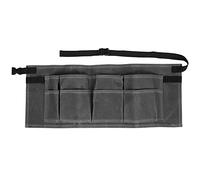 Garden Adjustable Tool Bag, Multipocket Woodworking Tool Belt, Wet Wax Canvas Tool Organizer with 8 Pockets, for Carpenters, Woodworkers, Chefs, Mechanics, DIY Enthusias (Grey)