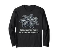 Garden After Dark Bio-Lume Enthusiast Botanical Plant Long Sleeve T-Shirt