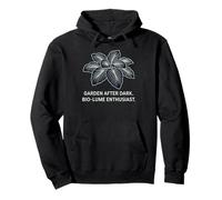 Garden After Dark Bio-Lume Enthusiast Botanical Plant Pullover Hoodie