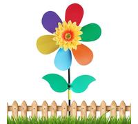 Garden And Lawn Sunshade - Wind Moult For Garden | Stake Waterproof Rainbow Windmill For Indoor Outdoor Kids Lawn Front