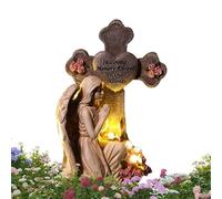 Garden Angel|Resin Weatherproof Memory Sculpture,Solar Angels For Outdoor Garden - For Lawn Patio Walkway Walkway Graveyard And Grave Park Christmas, Weekend And