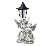 Garden Angel Statues, Outdoor Angel Sculptures, Solar Garden Statues with Sensor Light Activation and Resin Construction for Patio, or Yard Art Decoration, 1 Piece