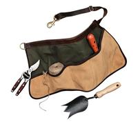 Garden Apron with Pockets - Cowhide Suede and Water-Repellent Military-Grade Duck Canvas Utility Belt Gardening Apron for Women and Men - Garden Tool Belt with Adjustable Waist by Kings County Tools