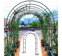 Garden Arbor Arch - Weather Resistant Steel Frame Trellis for Climbing Plants - Free Standing Pergola - Ideal Flower Frame W240*H220cm