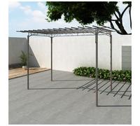 Garden Arbor Steel Anthracite 190x320cm Pavilion Rose Arch 215cm Height Outdoor