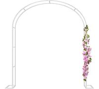 Garden Arbor Wedding Arch - Climbing Plant Trellis for Roses Vegetables & Bridal Party Decor - Available in Green White Black (H2mxW3.0m 120/240/300cm)