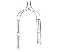 vidaXL Garden Arch 120X38X258cm Iron - Dark Green, Green