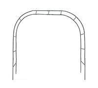 Garden Arch for Climbing Plants Black Iron Trellis 190x38x200cm/230x38x200cm Outdoor DecorMetal Garden Arbor Elt Support for Vines and Flowers