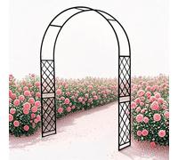 Garden Arch for Climbing Plants Decorative Pera Trellis Adjustable Width 220 280 cm Rose Support for Garden Path Patio Lawn (180 x 240 cm)