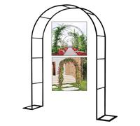 Garden Arch for Climbing Plants Ivy Support Lattice Outdoor Patio Decoration Wedding Arch Metal Structure 1.2m Wide x 2.2m High Perfect for Backyard and Lawn