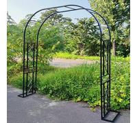 Garden Arch for Climbing Plants, Large Outdoor Pergola with Lattice Design for Elegant Decoration