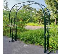 Garden Arch for Climbing Plants, Large Outdoor Pergola with Lattice Design for Elegant Decoration