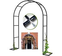 Garden Arch for Climbing Plants Metal Pergola for Roses Outdoor Flower Trellis Easy Assembly Garden Decor 1.2m Wide x 2.2m High and Elegant Garden Structure