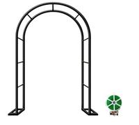 Garden Arch for Climbing Plants Metal Rose Arbor 80-350cm Wide Pergola Trellis Decorative Outdoor Arbor Easy Assembly (Black W 160 x H 220cm)