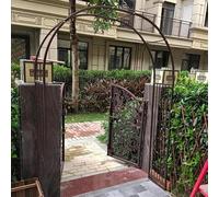Garden Arch for Climbing Plants, Metal Rose Arbor Pergola, Outdoor Trellis for Balcony, Durable Large Arch 1.4m 1.8m 2.6m 3.4m (Color: Natural, Size: 260cm x 230cm)