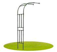 Garden Arch for Climbing Plants MetalSturdy HalfSided Design WeatherResistant Outdoor Wedding Decor Green 75 x 267 x 55 cm Perfect for Patios and Lns