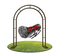 Garden Arch for Climbing Plants Outdoor Patio Trellis with Bases Available in 80 350cm Sizes Brown Color Perfect for Weddings and Garden Décor