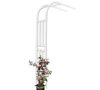 Garden Arch for Climbing Plants, Weather-Resistant Half Round Design for Lawn, Backyard, Patio, Wall Mounted Pergola Arbor