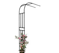 Garden Arch for Climbing Plants, Weather-Resistant Half Round Design for Lawn, Backyard, Patio, Wall Mounted Pergola Arbor