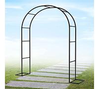 Garden Arch for Climbing Roses Metal Garden for Plants Wedding Arbor Steel Archway Available in 1.4M 1.8M 2.2M 2.4M 3.5M Green Finish W1.4M*H2.