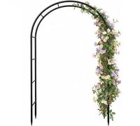 Garden Arch Galvanized Metal Rust-Proof Heavy Duty for Climbing Vines Roses