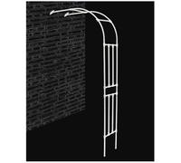 Garden Arch, Half-Round Climbing Support Trellis, Decorative Arbor for Plants, Wall Archway 260cm W x 240cm H (White) - Pfect for Outdoor Decor