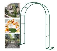 Garden Arch Kit, Iron Trellis for Climbing Plants & Flowers, Decorative Arch for Indoor/Outdoor Use, Patio, Flower Beds, Lawn - Green Color