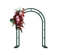 Garden Arch Metal Frame - 120/140/200/240cm Climbing Plant Support Trellis Weather-Resistant Pergola for Lawn Party Ceremony - Green Arbour Archways & Arbors