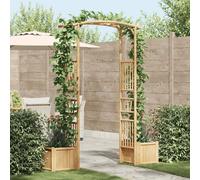 Garden Arch Natural Bamboo 177x40x205cm Indoor Outdoor Climbing Trellis RusticXL